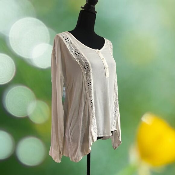 Flowy Boho Peasant Blouse  - Picture 4 of 7